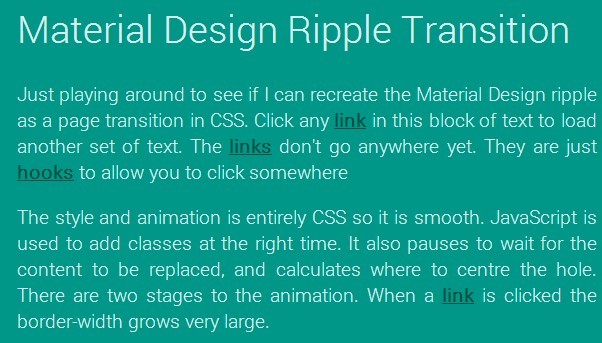 Material Design Ripple Transition